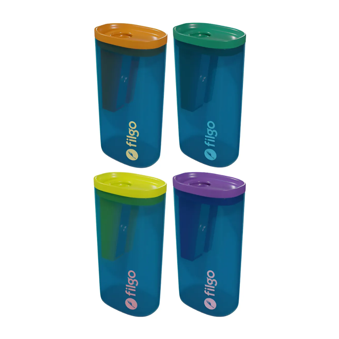 Sacapuntas Filgo con depósito varios colores
